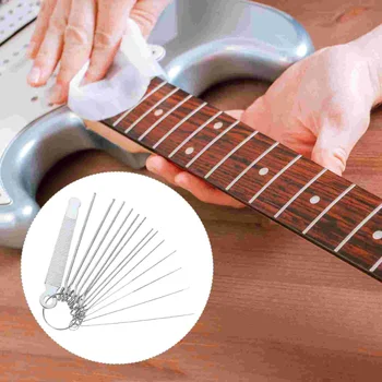 1 Nastavte Gitara Matica Drážkovanie Súbor Auta Prúty Slot Podanie Nastaviť Luthier Repair Tool R174 (Strieborný)