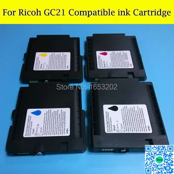 1 Nastavte Náplň Úplný Pigment Ink Cartridge Pre Ricoh GC21 Pre Ricoh GX5050N/GX3050SFN/GX3050N/GX3000SFN/GX2050N Tlačiareň