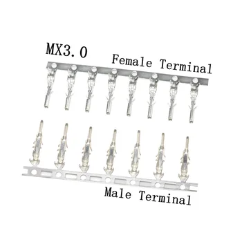 100ks MX3.0 Žena Muž Terminálu Mikro-Fit 3.0 mm Konektor Samica Terminálu Kolíky 43030-0001 / Muž Terminálu Kolíky 43031-0001