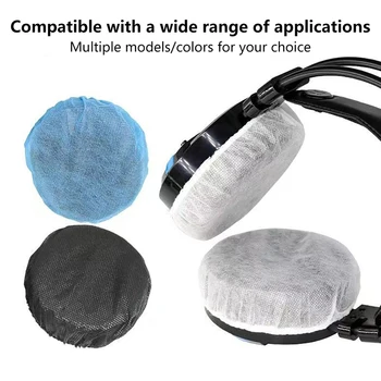 100ks/Vrecko Jednorazové Slúchadlá Kryt Netkaných Earmuff Vankúš 10-12 cm Vzťahuje na Ucho Headset