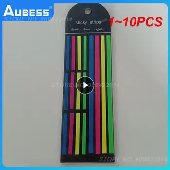 1~10PCS Farbu Samolepky Transparentné Fluorescenčné Index Karty Vlajky Papiernictvo Deti Darčeky Školy Kancelárske potreby