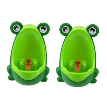 2 X Zábava Hrniec Deti Žaba-Tvarované Záchod (Zelená)