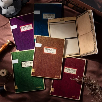 30Sheets Materiál, Papier, Odpadky Vintage Prázdne Base Notebooky Dodávky Pozadí Písať Denník Písanie Zápisník Rez 178*114MM