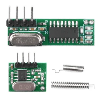 433 Mhz Superheterodyne RF Prijímač a Vysielač Modul 433Mhz Diaľkové ovládanie Pre Arduino Bezdrôtového modulu Diy Sady