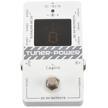 Caline Cp-09 2-V-1 Tuner A Napájanie, True Bypass Pre Dc 9V Elektrická Gitara Efekt Pedál Osem Izolované Výstupy Multifuncti