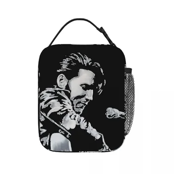 Elvis Presley - Kráľ Je Späť Izolované Obed Tašky Prenosný Piknikový Tašky Tepelnej Lunch Box Obed Tote pre Ženu, Prácu, Deti, Školy