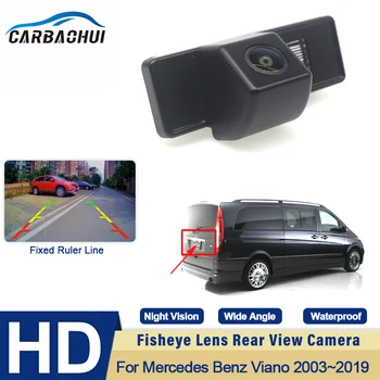 HD CCD 1080*720 Fisheye parkovacia Kamera Pre Mercedes Benz Viano 2003~2014 2015 2016 2017 2018 2019 Široký Uhol 170 Stupňov