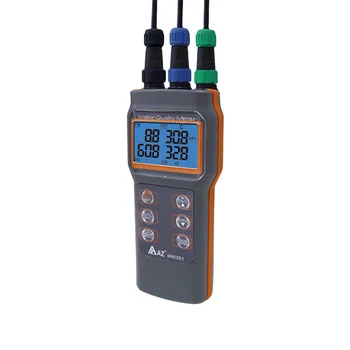 Inovovaný Digitálny Kvality Vody na Meter Rozpusteného Kyslíka Tester PH Meter Vodivosť Teploty, Salinity, Saltiness Meter AZ86031