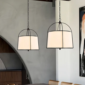 Japonský prívesok svetlá Wabi-sabi Reštaurácia textílie lampa LED Vnútorné Osvetlenie Hotel Kuchynský ostrovček Kávy jedálenský závesné svetlo
