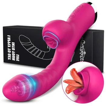 Jazyk Lízanie Klitorisu Vibrátor Pre Ženy Dildo Ženské G Mieste Klitorálny Stimulátor Vibro Masturbator Sexuálne Hračky, Tovar Pre Dospelých 18