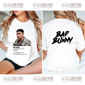 Krátky rukáv pánske Zlých Bunny Tlačiť T-shirt Harajuku Bunny T-shirt Oblečenie Dospievajúci Chlapci Dievčatá T-shirt Top Hip Hop, street oblečenie