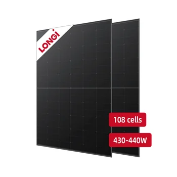 Longi Hi-mo 6 Všetky BLack Solárny Panel 430W 435W 440W 22.5% Modul Účinnosť FV Moduly