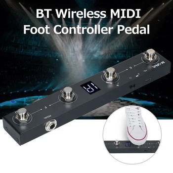 M-VAVE Čokoláda BT Bezdrôtové MIDI Controller Nabíjateľná 4 Tlačidlá Prenosný MIDI Nožný pedál Pedál APP Control