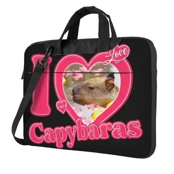Milujem Capybaras Laptop Taška Legrační Zvieratá Pre Macbook Air Xiao 13 14 15 Aktovku Taška Prenosná Kawaii Počítač Puzdro