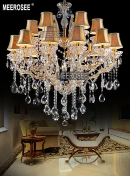 Moderné Chandeliers18 Lampy Jasné, Crystal Vnútorné Svetlo Zariadenie Hotel Listry Sviečka Kuchyňa cristal pendentes Obývacej izby