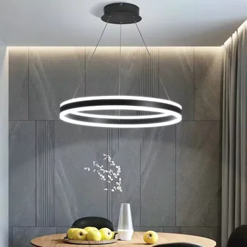 Moderné Krúžok LED Luster Stmievateľné pre bývanie, Jedáleň, Kuchyňa Spálňa Prívesok Svetlá Domova Závesné Svietidlo