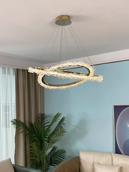 Moderné Svetlo Luxusné Led Obývacia Izba Luster Krištáľové Lampy Spálňa Jedáleň Luster Tvorivé Kruhu Luster Severskej