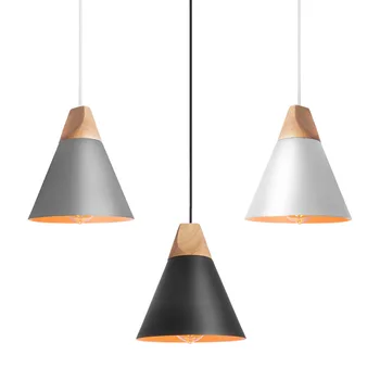 Moderný Prívesok Svetlá Nordic LED Dreva Hanglamp Pre Jedáleň, Spálňa Loft Bar Lampa Dekor Svietidlo Pozastavenie Svietidlá