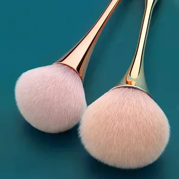 Nový Singel Make-Up Štetec Pink Rose Gold Fire Loose Powder Brush Med Prášok Kefa Zvýrazniť Blush Brush Štetec Nástroj Krása