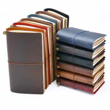 Originálne Kožené Vestník A5 Veľkosť Traveler Knihy TN Cestovný Notebook Ochranný Kryt Vestník Sketchbook Plánovač Programu Denník