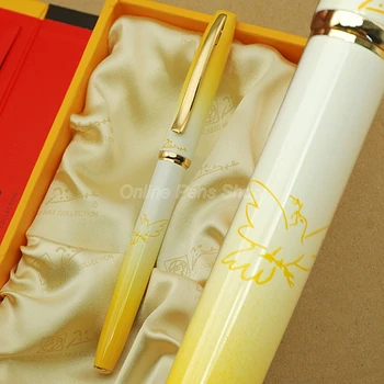Picasso Žltá & Golden Matel Roller guličkové Pero, Pre Kancelárie a Domácnosti & Škole Podnikania BR009