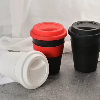 Plastové Hotel Pohár Drinkware Prenosné Silikónové Veko Proti pádu Kávu, Poháre Opakovane Vonkajšie Cestovné Čaj Šálku Kávy ústna voda