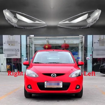 Použitie Pre Mazda 2 2009-2012 Auto Svetlometu Shell Tienidlo Lampy Priehľadný Kryt Svetlometu Sklo Svetlometov Kryt Objektívu