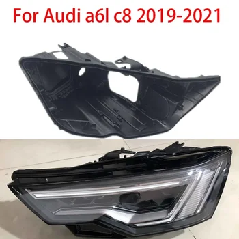 Pre Audi A6L C8 2019-2021 Svetlometu Bývanie C8 LED Xenon Svetlo Box Lampy Bývanie Plastových Svetlometov Shell Base