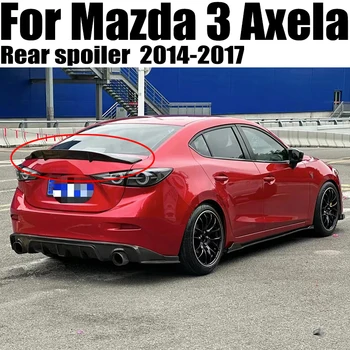 Pre Mazda 3 Axela 4 Dvere Spojler 2014 - 2017 Vysoko Kvalitných ABS Materiálu, Vzadu Kufor Pery Spojler Krídlo Telo Súprava Príslušenstva