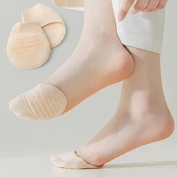 Silicon Päty Ponožky Priedušná Neviditeľné Mäkké Pol Nohách Ponožky Elastické Prst Ponožky Vysokým Podpätkom Obuvi