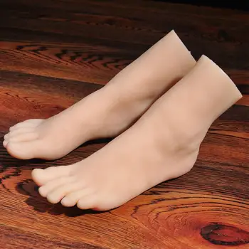 Silikónové Nohy Model Simulácie Nechtov Praxi Foot Fetish Žena Kati Nohy Manikúra Diy Topánky, Ponožky Displej 3605
