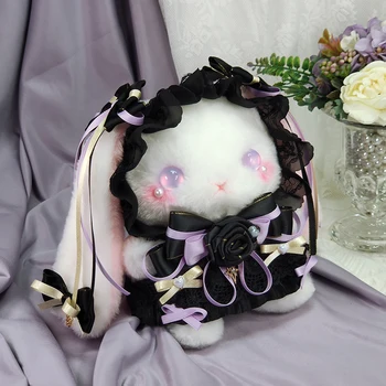Sladké pohode Lolita aslant pack krásne králik taška tmavé gothic Lolita krásne králik taška