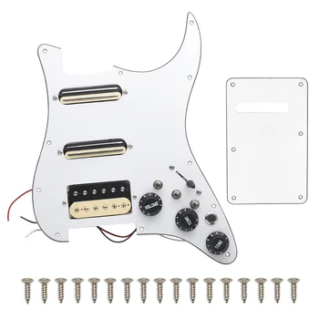SSH-Coil Rozdelenie Elektrická Gitara Pickguard 2 Mini Humbucker + 1Humbucke+Ticho Prepínač Naložené Prewired Scratchplate A