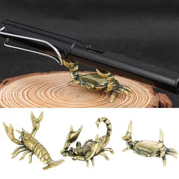 Stolové Dekorácie Držiak Na Pero Remesiel Krab/Scorpion/Štíhleho Tvaru Riečny Figúrky Pevné Brass Zbierky Ornament