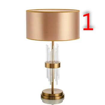 Svetlo 2534 luxusné postmoderných Americký stolná lampa spálňa dekoratívne nočná lampa Európsky kreatívny jednoduché teplé svadobné obývacia ro