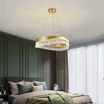 TEMAR Luster Prívesok Lampa Postmoderných Gold Luxusné Domov LED Svietidlo pre život Jedáleň
