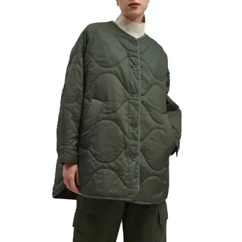 VII 2023 Nové Jesenné Zimné Oblečenie pre Ženy Prešívaný Plastický Elegantné Teplé, Ľahké, Mäkké Bavlnené Bunda Ponúka Dopravu Zadarmo