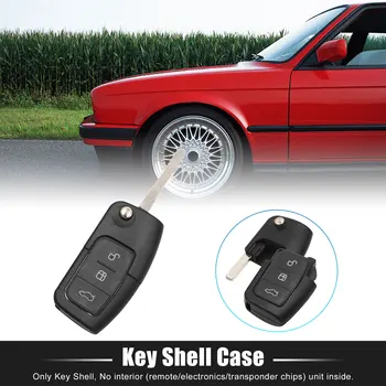X Autohaux Auto Diaľkové Kľúč Skladací Prípade Shell Kryt Nástroje pre Fiesta Focus C-Max a Galaxy pre model Kuga, S-Max pre Mondeo