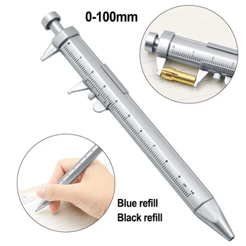 0,5 mm Vernier Strmeň Roller guličkové Pero, Multifunkčné Gélové Atramentové Pero Guľôčkové Tvorivosti Papiernictvo Merania Meracie Nástroje