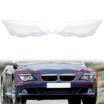 1 Pár Transparentné Auto Svetlometu Svetlometov Kryt Objektívu Pre BMW Série 6 E63 E64 M6 roky 2008-2010