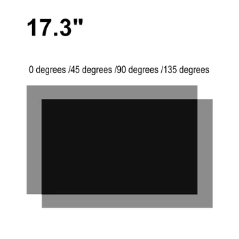 10pcs list 17inch LCD LED polarizačný film na PC monitore 45degree