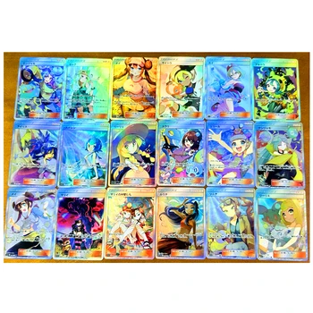 18pcs/set Pokemon Nessa Whitlety Cynthia Lillie Tréner Touko Hračky Záľuby Hobby, Zberateľstvo Herné Kolekcia Anime Karty