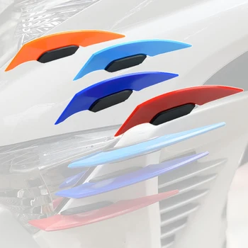 1Pair Univerzálne Motocyklové Winglet Aerodynamický Spojler Dynamické Krídlo s Samolepiace Dekorácie-Nálepky na Motorke Skúter