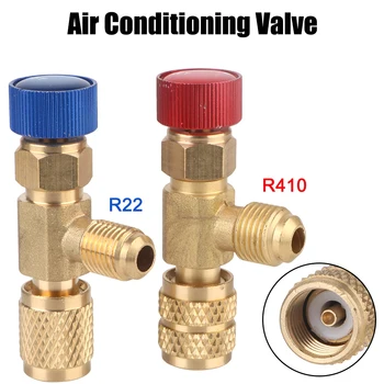 1PC Klimatizácia Opravy a Fluoridu R22 R410 AC Ventil Výplň Spoločné Bezpečnostné Adaptér 1/4 