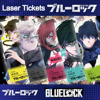 1PCS BLUE LOCK Anime kancelárske potreby Záložku Isagi Yoichi Chigiri Hyoma Seishiro Nagi Bachira Meguru Kawaii Laser Vstupenky pre Deti