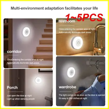 1~5 KS Mini Senzor Nočné Osvetlenie Spálne Dekorácie LED Dotykový Nočného Ubytovni Lôžku Dieťa USB Nabíjanie Atmosféru Ošetrovateľstva