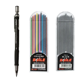 2.0 mm Mechanická Ceruzka Čierna Clored Kawaii Roztomilý Automatické Ceruzky pri Písaní Deti, Dievčatá Darček Maturitné Skúšky Dodávky kancelárske potreby