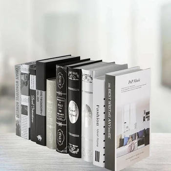 2 Ks Moderný Jednoduchý Knihy Model Simulácie Výzdoba Knihy, Fotografie, Rekvizity Tvorivé Dekorácie pre Domáce Kancelárie čajovni