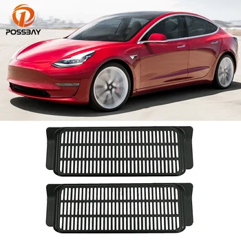 2 ks Vnútra Pod Sedadlom Air Vent výstupný Filter Kryt pre Tesla Model 3 2017-2021 Anti-blocking Prachu Air-flow Trim Príslušenstvo