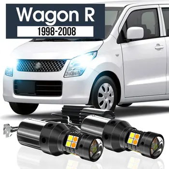 2x LED Duálny Režim Zase Signál+Denných prevádzkových Svetlo Blub DRL Canbus Doplnky Na Suzuki Wagon R rokov 1998 až 2008 2003 2004 2005 2006
